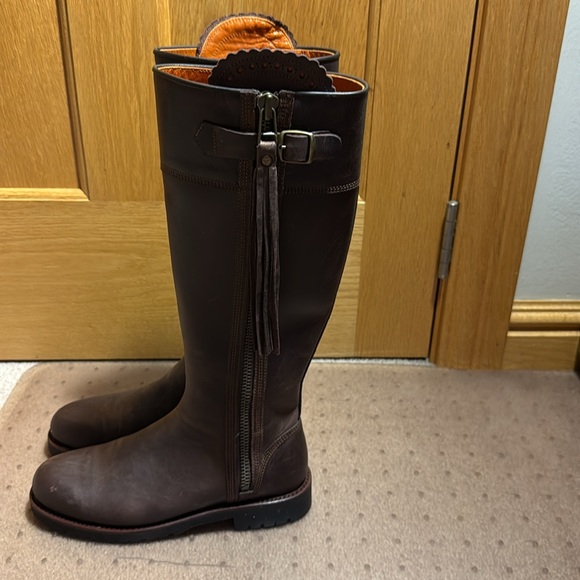 Penelope Chilvers Tall Tassel Boot Conker Brown Leather EU 38 / US 7 - Picture 2 of 6